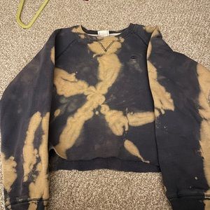 Champion Cropped Bleach Dyed Crewneck